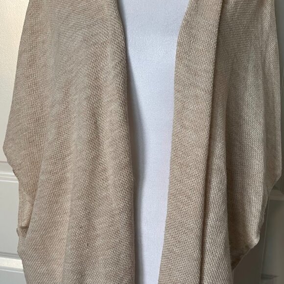 Ann Taylor LOFT Open Front Draped Lightweight Knit Sweater Cardigan Size M/L - Picture 10 of 14